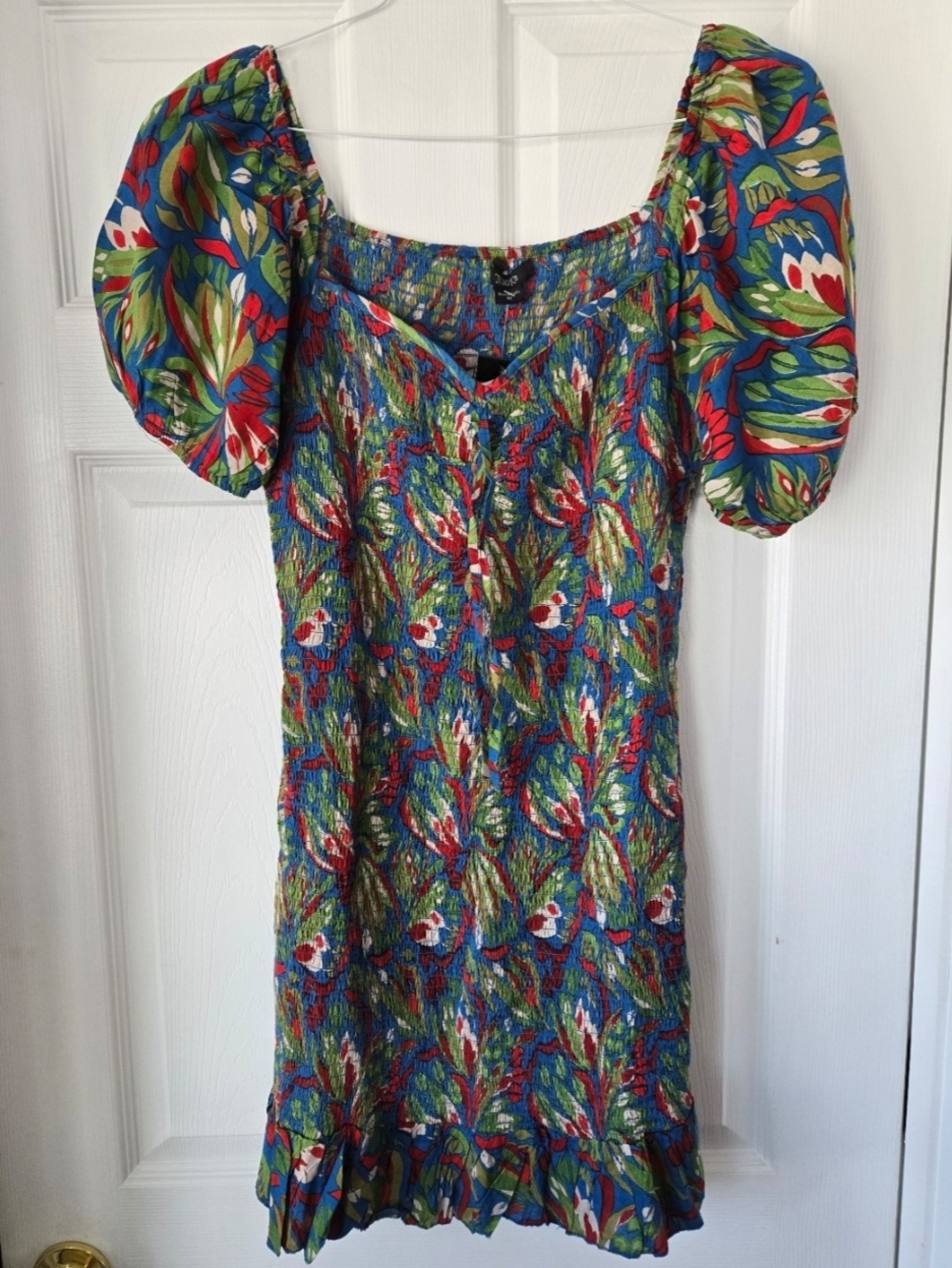 Womens Colorful Summer Sun Dress Sweetheart Neckline Size Medium *NEW With Tag*